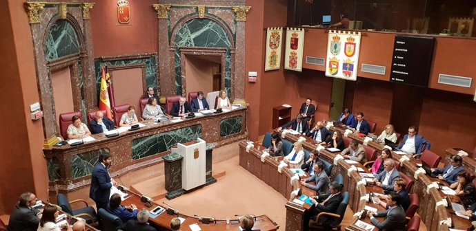 Fernando López Miras, en la Asamblea Regional