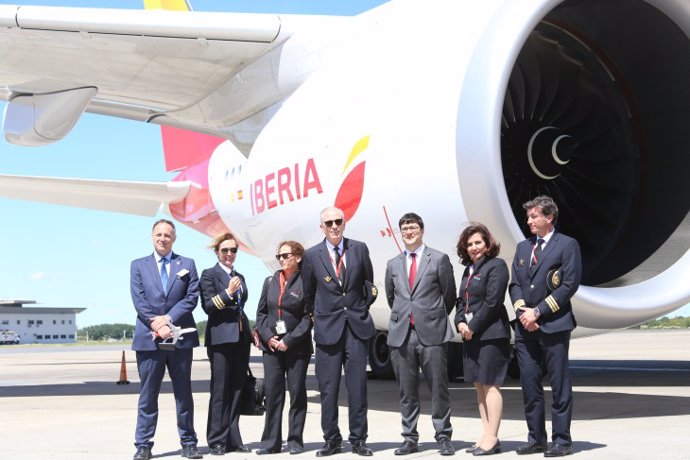 El A350-900 de Iberia llega a Argentina, primer destino en América Latina de est