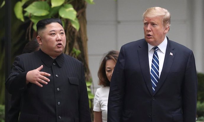 Kim Jong Un con Donald Trump