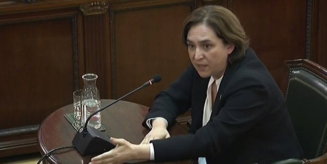 Ada Colau declara como testigo en el juicio por el 'procés'