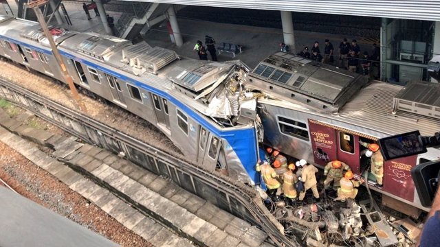 Al menos nueve heridos tras producirse un choque entre dos trenes en Brasil