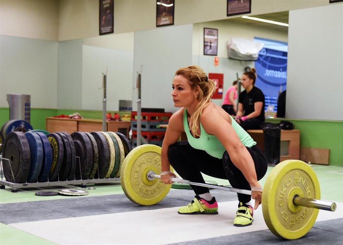 Lydia Valentín se entrena en el CSD