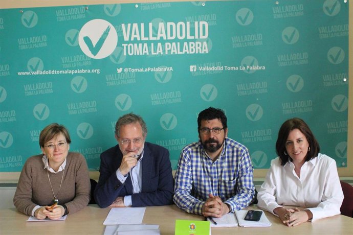 Imagen de archivo de los cuatro concejales de Valladolid Toma la Palabra