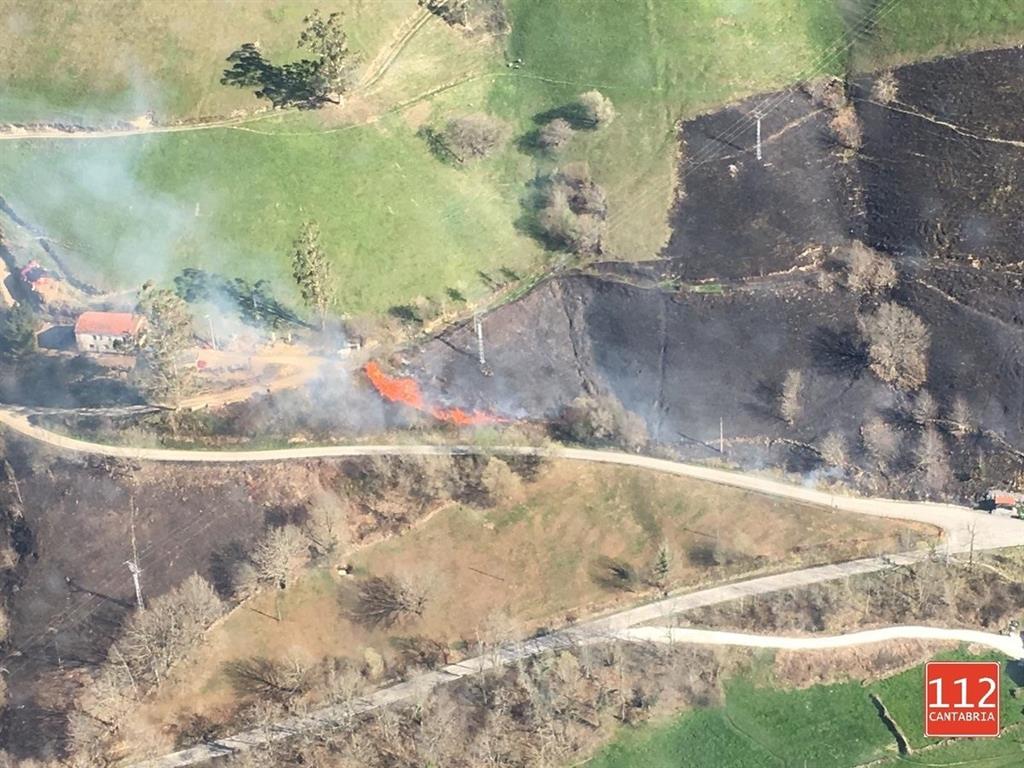 Provocados 332 incendios forestales en febrero en Cantabria