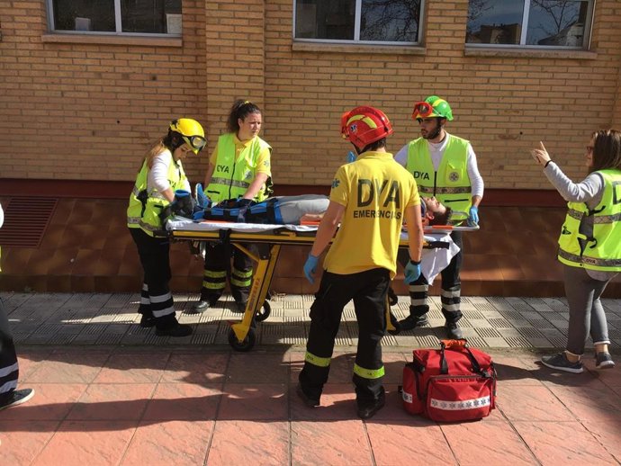 Simulacro realizado por DYA