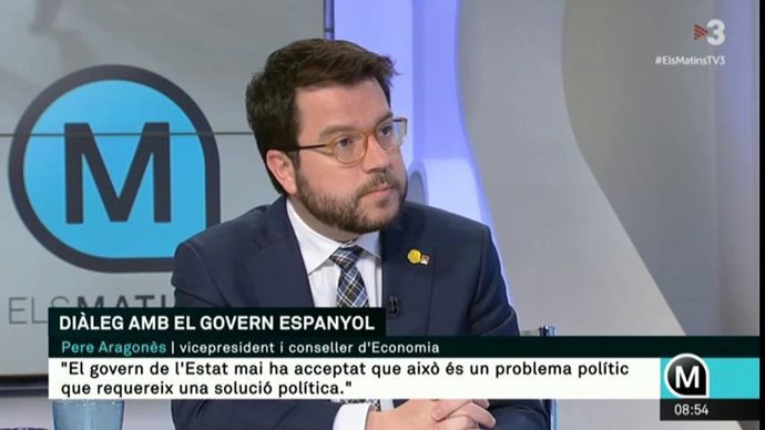 El vicepresident del Govern, Pere Aragons