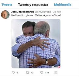 El exlehendakari, Juan José Ibarretxe, visita el tanatorio Begoña para acompañar