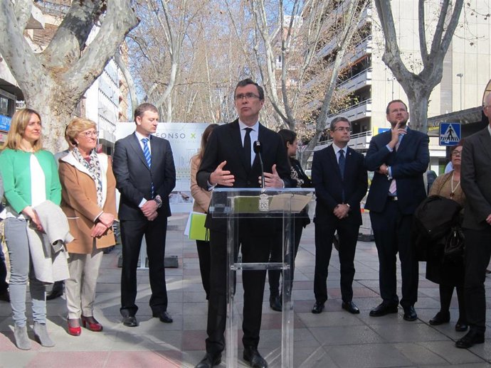 El alcalde de Murcia José Ballesta da cuenta de la licitación obras recuperación