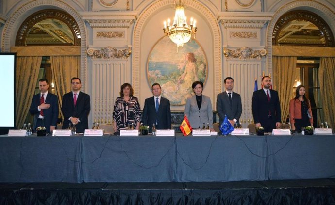 Page y Franco en el Foro Económico Hispano-Rumano