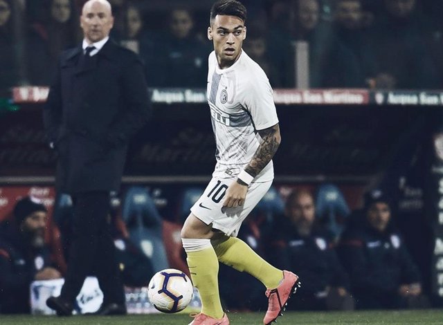 El delantero argentino Lautaro Martínez, en un partido con el Inter
