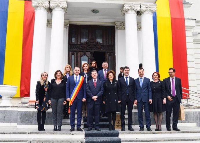 El presidente de C-LM, Emiliano García-Page, visita Targoviste (Rumanía)