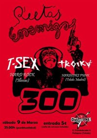 Los grupos Troika y T-Sex celebrarán el 9 de marzo los 300 programas de Rutas Enemigas en Toledo