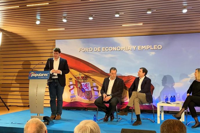 Valladolid.- Fernández Mañueco en el Foro Economía y Empleo del PP
