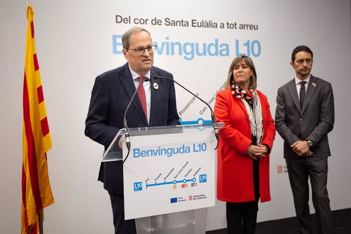 Inauguració de l'estació Provenana de la L10 Sud del Metre 