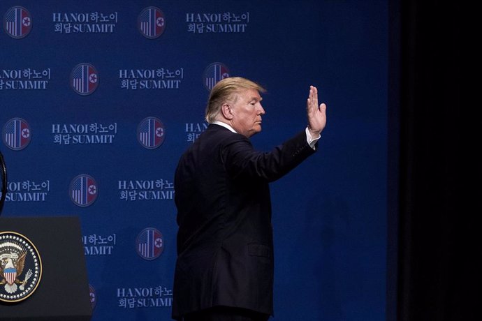 Presidente de Estados Unidos, Donald Trump, en la cumbre de Hanói