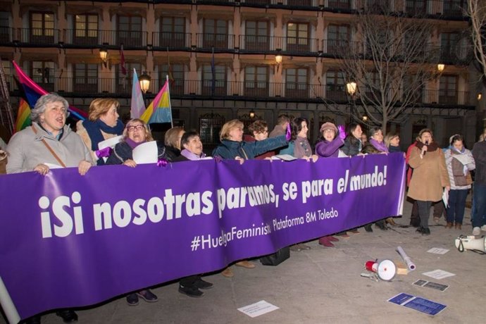 Manifestación feminista en Toledo