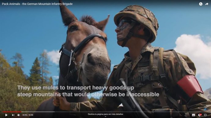 Captura de pantalla del vídeo publicado por la OTAN
