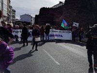 Miles de personas se manifiestan en Lugo convocadas por Galegas 8M para reivindicar una "revuelta feminista"