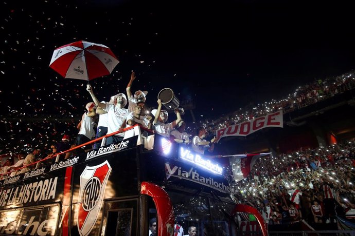 River Plate celebra la Copa Libertadores con su afición