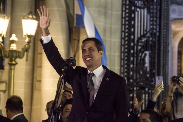 Venezuela\'s self proclaimed interim president Guaido in Argentina