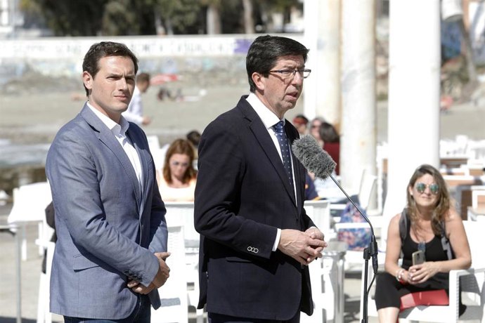 Juan Marín Ciudadanos vicepresidente de la Junta con Albert Rivera en Málaga