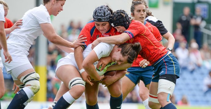 Imagen de archivo de rugby femenino