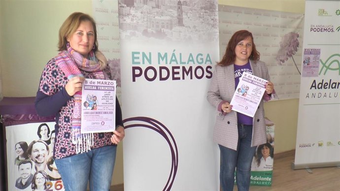 Málaga.- 8M.- Podemos anima a la ciudadanía a participar el viernes en la huelga