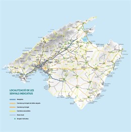 Las vías ciclistas de Mallorca tendrán 355 señales indicativas más financiadas p