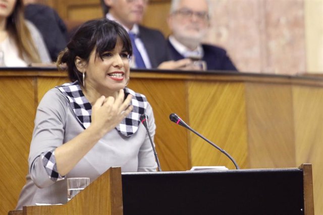 Teresa Rodríguez en el Parlamento, en una foto de archivo