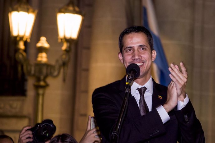 Venezuela\'s self proclaimed interim president Guaido in Argentina