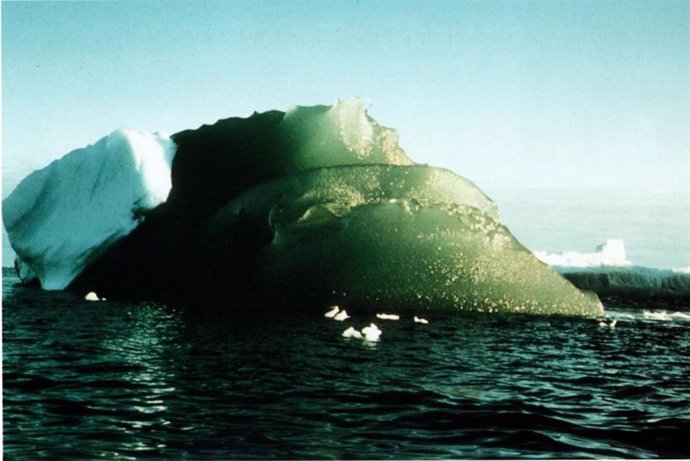 Explicación al misterio de los icebergs verdes de la Antártida