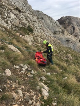 Rescatado un montañero de 20 años tras sufrir una caída en la Sierra de Codés