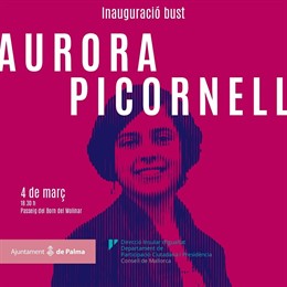 Inaguran el busto de Aurora Picornell que precederá más actos para dar a conocer