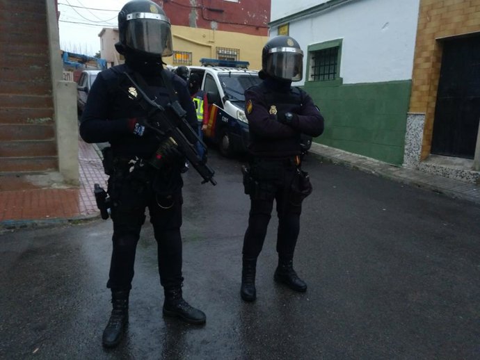 Imatge d'arxiu d'un desplegament policial en una operació contra el narcotrfic