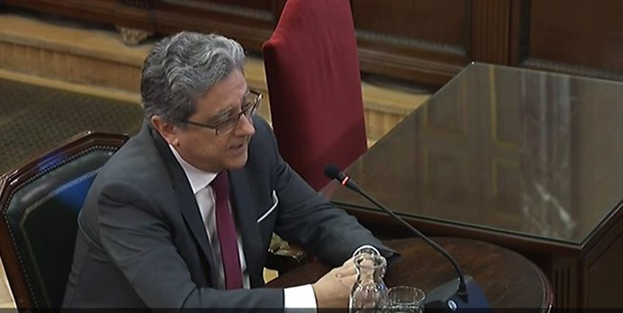 Enric Millo declara com a testimoni en el judici del procés al Tribunal Suprem