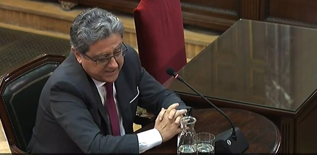 Enric Millo declara com a testimoni en el judici del procés al Tribunal Suprem