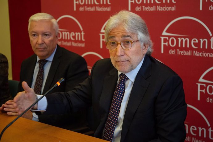 Els presidents de Foment del Treball i la Cecot, Josep Sánchez Llibre i Antoni A