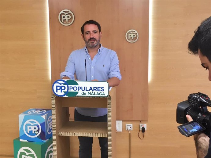 El portavoz del PP de Málaga, José Ramón Carmona