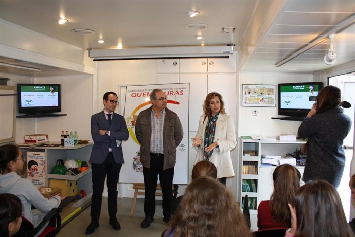 Troncoso y Herrador (izda.) en el 'Aprede a Crecer con Seguridad'