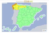 Activado el aviso naranja por temporal en todo el litoral gallego