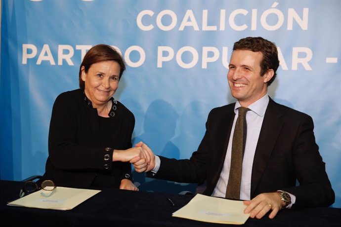 28A.- Casado (PP) Y Moriyón (Foro) Sellan En Oviedo El Acuerdo De Coalición Entr