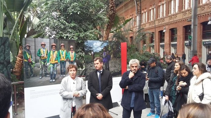 Inauguración de la exposición 'Huellas' de la AECID