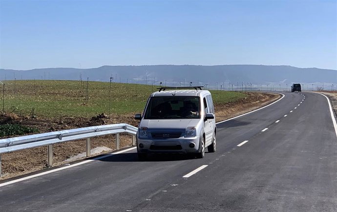 Zaragoza.- La DPZ finaliza el arreglo de la carretera CV-607 que conecta Tauste 