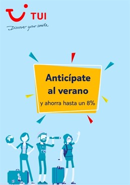 TUI premia la venta anticipada estival con una campaña de descuentos de hasta el