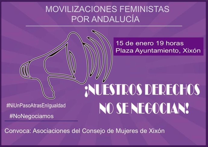 Asturias dirá 'no' al retroceso de derechos de la mujer en la manifestación conv