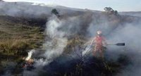 Dos incendios forestales activos en Villacarriedo y Santa María de Cayón