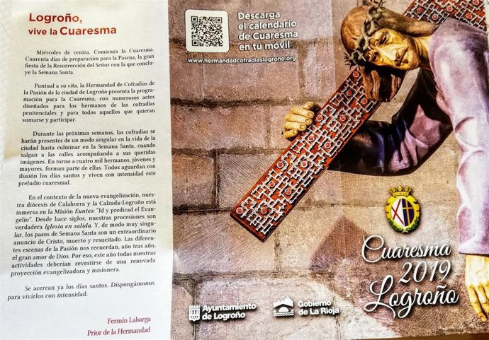 El programa de la Cuaresma 2019 en Logroño incluye casi 30 actividades tanto rel