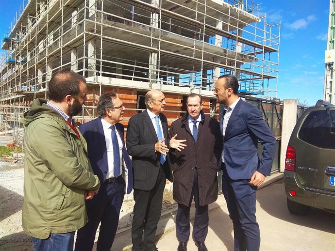 Torrelavega.- Avanza a buen ritmo la construcción de las 22 VPO de Campuzano, qu