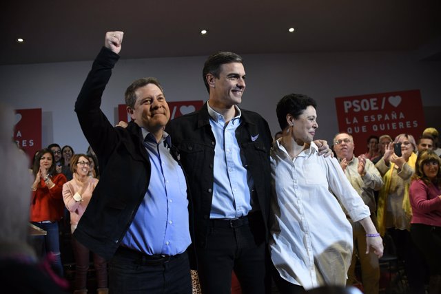 Pedro Sánchez participa en un acto del PSOE en Ciudad Real 