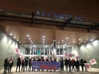 Seguimiento "elevado" de la huelga en las primeras horas del 8M en Galicia